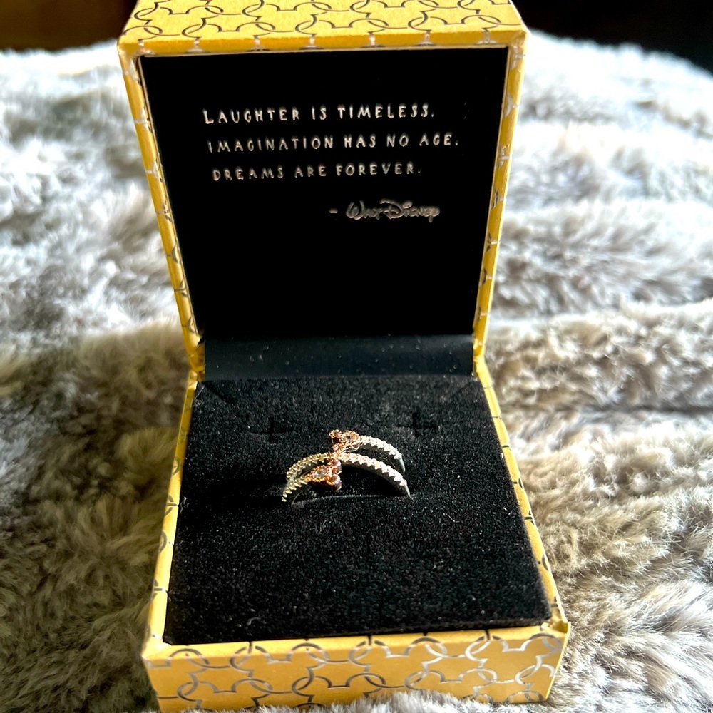 DISNEY REBECCA HOOK Crisscross Mickey Mouse Ring